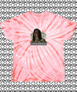 Rapper Young Nudy Dollar Cyclone Tie Dye T Shirt Coral