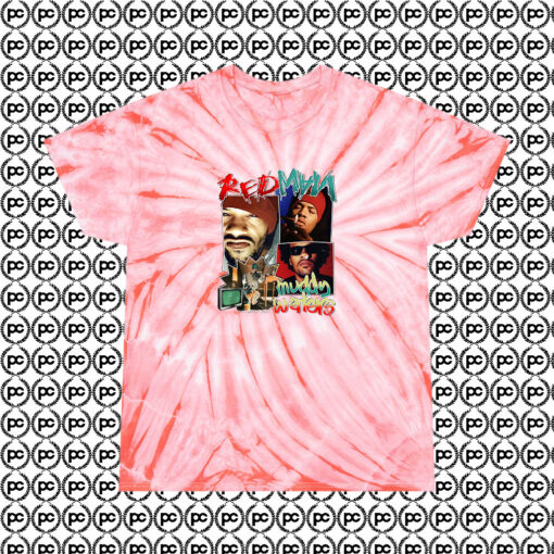 Redman Rapper Muddy Waters Cyclone Tie Dye T Shirt Coral