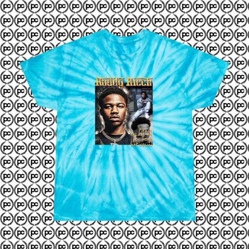 Roddy Ricch Being Anti Social Cyclone Tie Dye T Shirt Turquoise