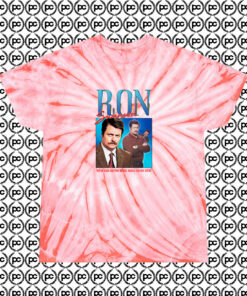 Ron Swanson Homage Whole Ass One Thing Cyclone Tie Dye T Shirt Coral