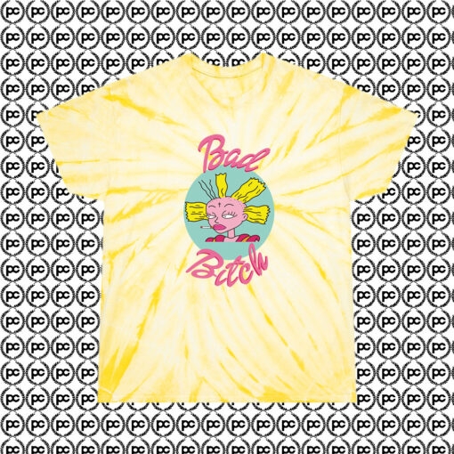 Rugrats Bad Bitch Cynthia Cyclone Tie Dye T Shirt Pale Yellow