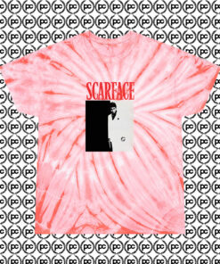 Scarface Poster Cyclone Tie Dye T Shirt Coral