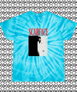 Scarface Poster Cyclone Tie Dye T Shirt Turquoise