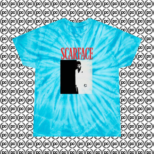 Scarface Poster Cyclone Tie Dye T Shirt Turquoise