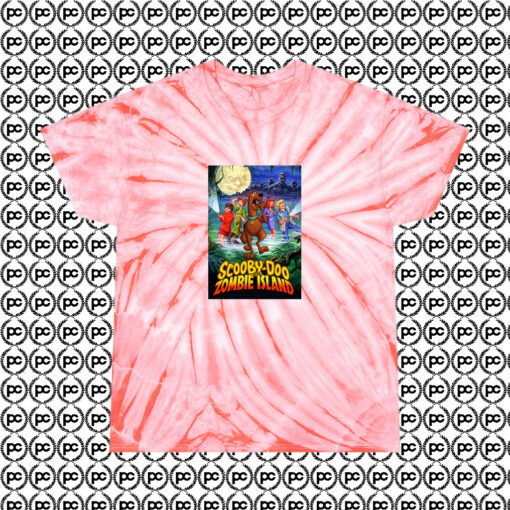 Scooby Doo on Zombie Island Cyclone Tie Dye T Shirt Coral