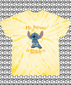 Stitch Lilo And Stitch x Harry Potter Cyclone Tie Dye T Shirt Pale Yellow