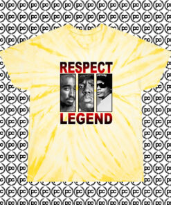 Swag Point Hip Hop Respect Legend Cyclone Tie Dye T Shirt Pale Yellow