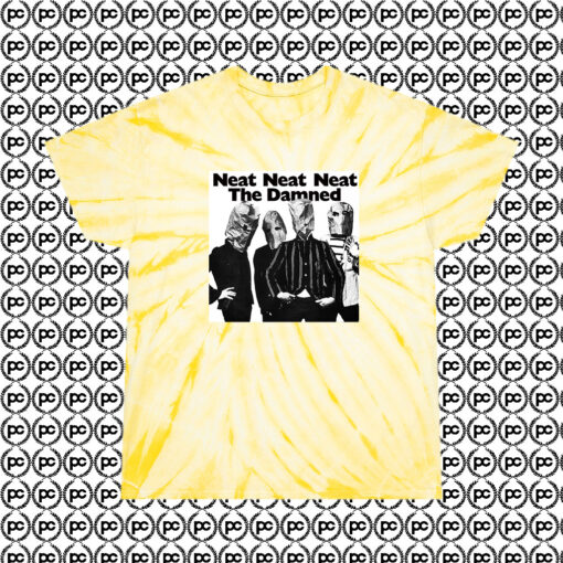 The Damned Neat Neat Neat Classic Cyclone Tie Dye T Shirt Pale Yellow