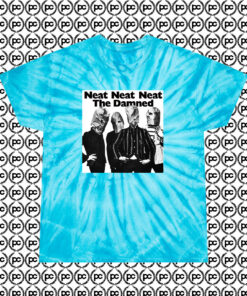 The Damned Neat Neat Neat Classic Cyclone Tie Dye T Shirt Turquoise