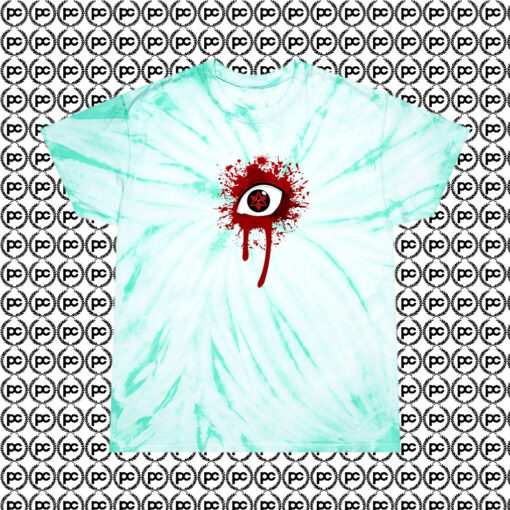 Uchiha Mangekyo Sharingan Naruto Funny Anime Cyclone Tie Dye T Shirt Mint