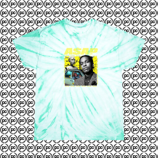 Vintage Hip Hop Asap Rocky Urban Cyclone Tie Dye T Shirt Mint