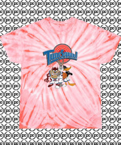 Vintage Tune Squad Goals Cyclone Tie Dye T Shirt Coral