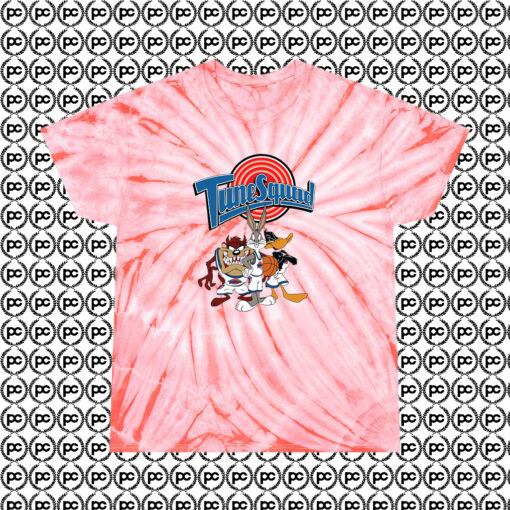 Vintage Tune Squad Goals Cyclone Tie Dye T Shirt Coral