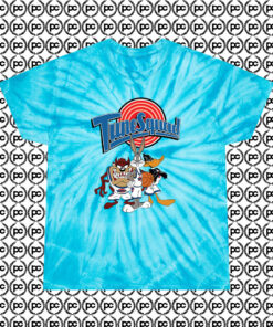 Vintage Tune Squad Goals Cyclone Tie Dye T Shirt Turquoise