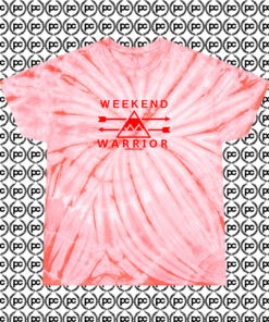 Weekend Warrior Jawbreaking Cyclone Tie Dye T Shirt Coral