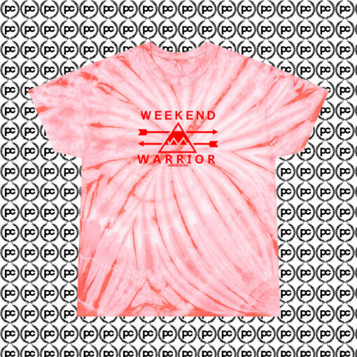 Weekend Warrior Jawbreaking Cyclone Tie Dye T Shirt Coral