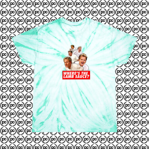 Wheres the Lamb Sauce Meme Fashionable Cyclone Tie Dye T Shirt Mint