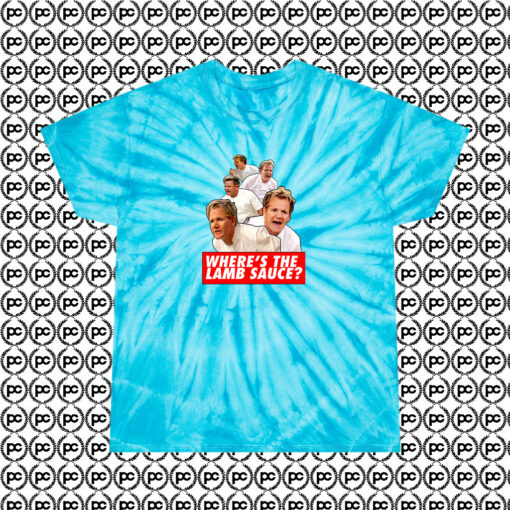 Wheres the Lamb Sauce Meme Fashionable Cyclone Tie Dye T Shirt Turquoise