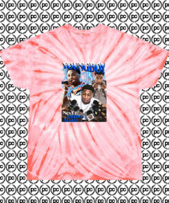 Youngboy Never Broke Again Cyclone Tie Dye T Shirt Coral