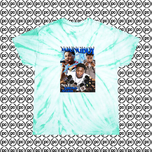 Youngboy Never Broke Again Cyclone Tie Dye T Shirt Mint