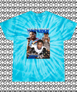 Youngboy Never Broke Again Cyclone Tie Dye T Shirt Turquoise