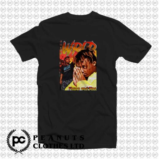 Juice Wrld Flaws And Sins Cool 90s Rapper T Shirt