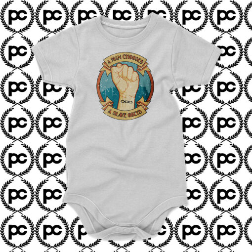 A Man Chooses A Slave Obeys Baby Onesie