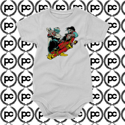 A Run The Jewels and Dragon Ball Z Baby Onesie