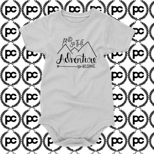 Adventure Begins Baby Onesie