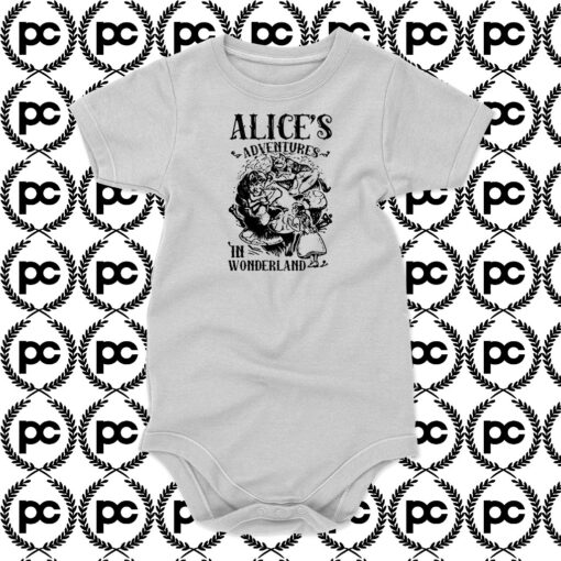 Alice Adventure In wonderland Baby Onesie