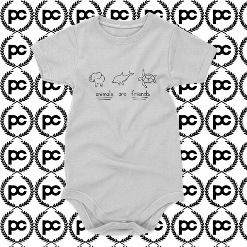 Animal Are Friend Baby Onesie