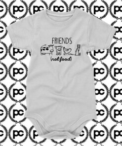 Animal Rights Rescue Friends Not Food Baby Onesie