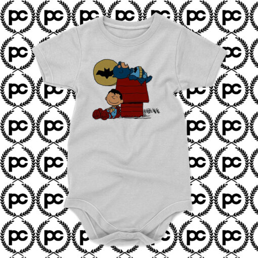 Batman Superman Snoopy Baby Onesie