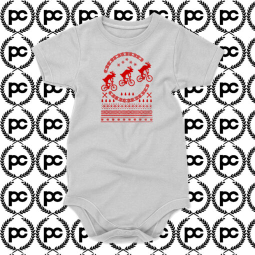 Bikes Ugly Christmas Baby Onesie