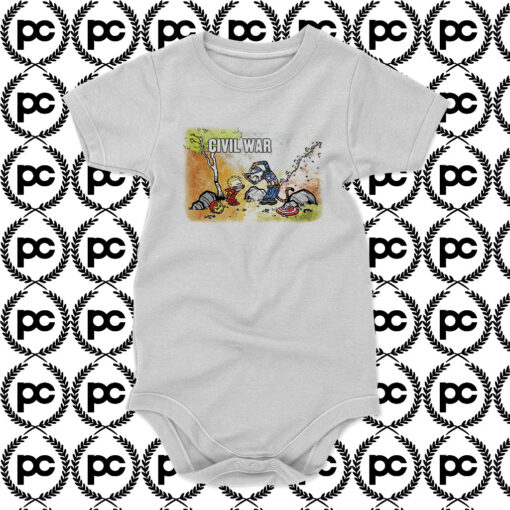 Calvin And Hobbes War Baby Onesie