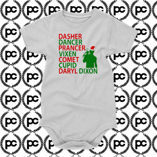 Daryl Dixon Christmas Baby Onesie