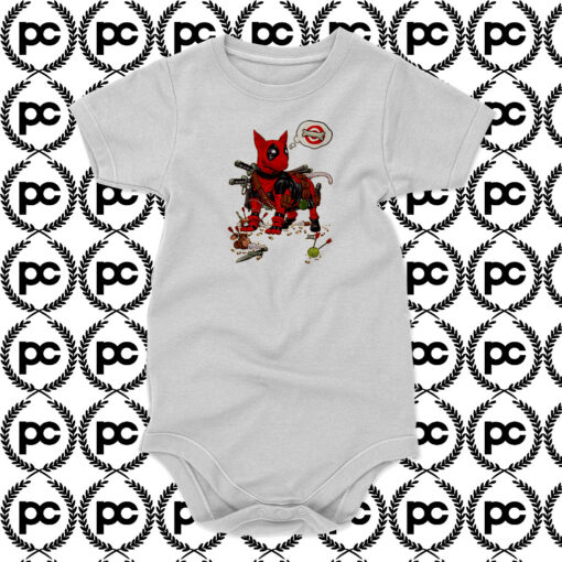 Deadpool Terrier Baby Onesie