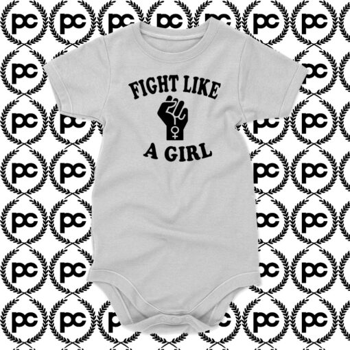 Fight Like A Girl Baby Onesie