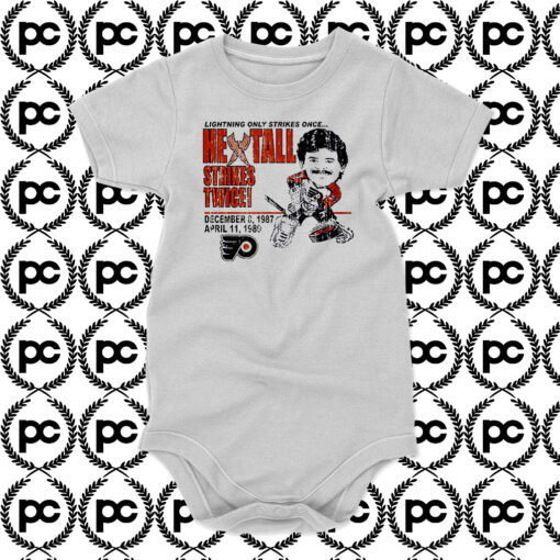 Flyers Ron Hextall Strikes Twice Baby Onesie