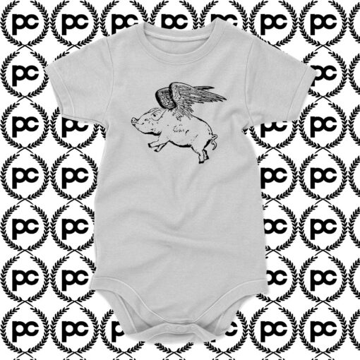 Flying Pig Baby Onesie