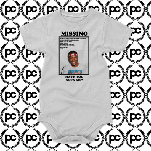 Frank Ocean Missing Have You Seen Me Baby Onesie