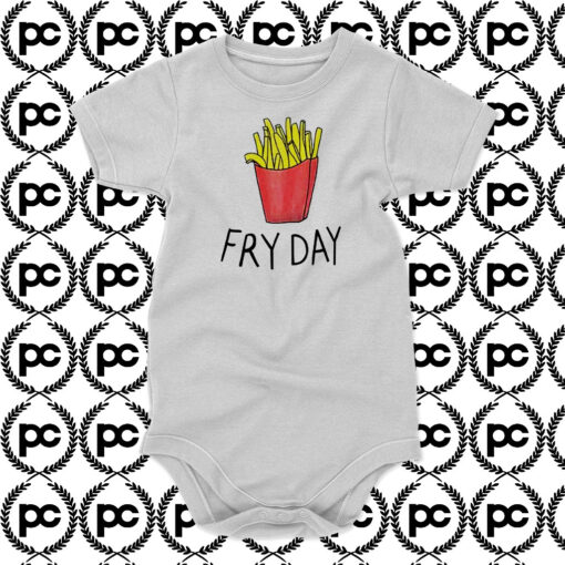 Fries Letter Print Baby Onesie