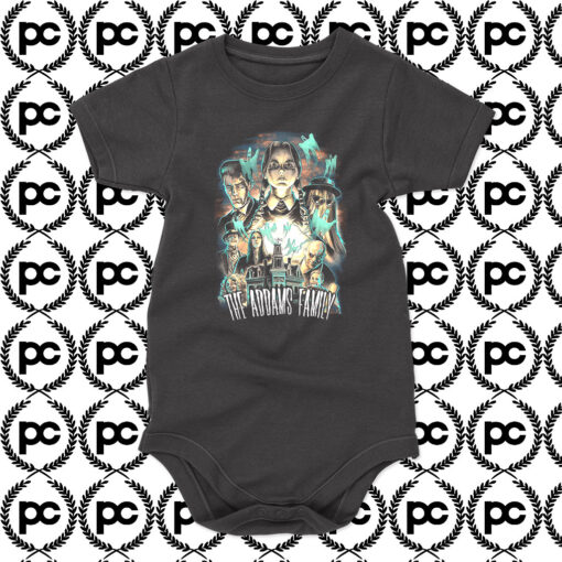 Funny Design Horror The Addams Family Baby Onesie