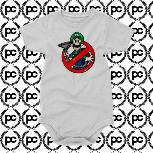 Ghostbuster Mashup Luigi Baby Onesie