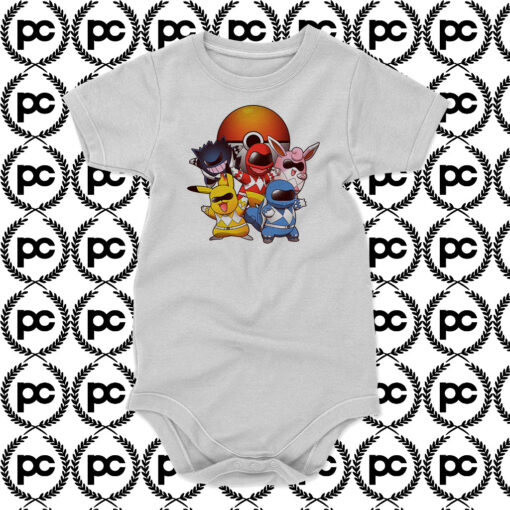 Go Go Poke Rangers Baby Onesie