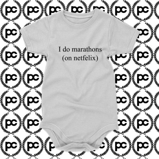 I Do Marathons Quotes Baby Onesie