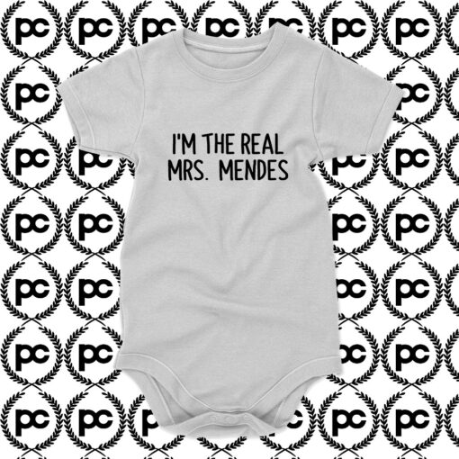 Im the real mrs mendes Baby Onesie