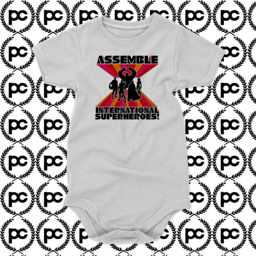 International Superheroes Baby Onesie