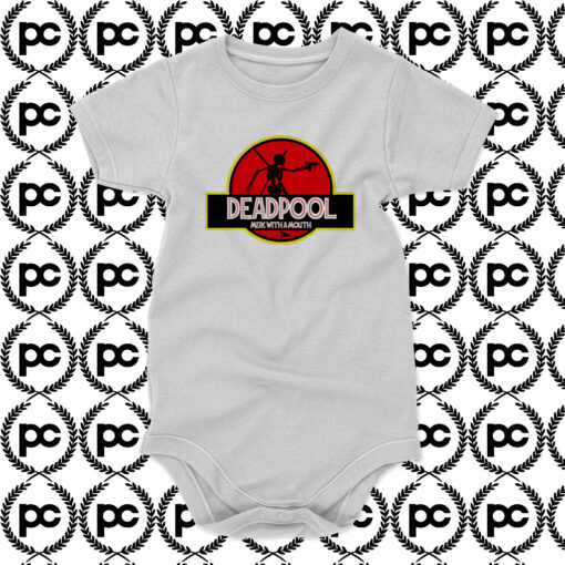 Jurassic Park Deadpoll Baby Onesie