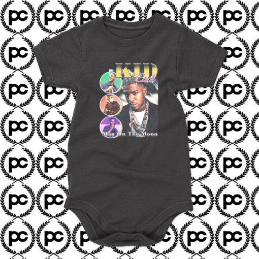 Kid Cudi Man Of The Moon Homage Vintage Baby Onesie